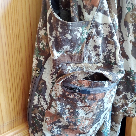 First Lite Men's Wool Camouflage Hunting Pants With Suspenders - Picture 8 of 10